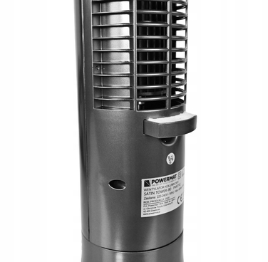 Колонний вентилятор Powermat SATIN TOWER-80, сріблястий/сірий
