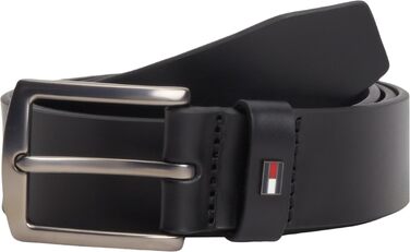 Чоловічий шкіряний ремінь Tommy Hilfiger Denton, чорний, ширина 3.5 см, довжина 110 см