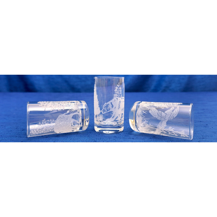 Набір чарок для горілки Art-Glass Myśliwskie, прозорі, 30 мл, 6 шт.