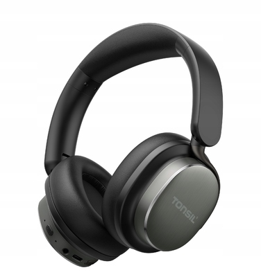 Бездротові навушники TONSIL R75 з активним шумозаглушенням (ANC), Bluetooth, чорний кейс