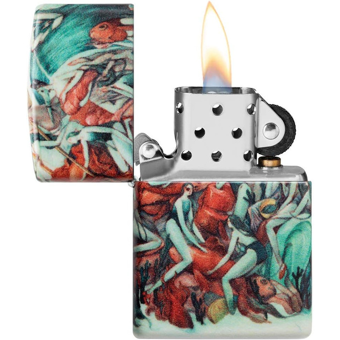 Запальничка Zippo 540 Color із малюнком Marija Tiurina, зелена, універсальний розмір