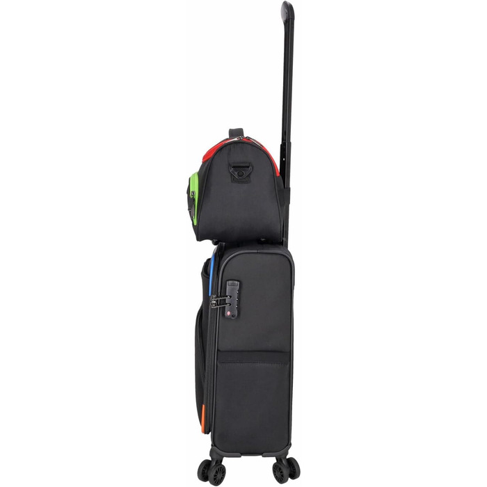 Чемодан-валіза Kenorada SoftLITE 4w: легкий, міцний, з TSA-замком, 55 см (ручна поклажа)