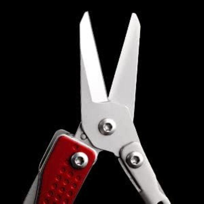 NexTool Mini Flagship Multitool, Mini Multitool 10 IN 1 Multitool with Mini Pocket Knife, Bottle Opener, Scissors, Pliers, Screwdriver, Multifunction Tool for Camping Accessories - Red