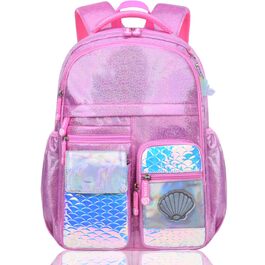 Рюкзак для дівчинки Schulrucksack Mermaid, рожевий - шкільний, 43x35x17 см, для дітей 5-10 років