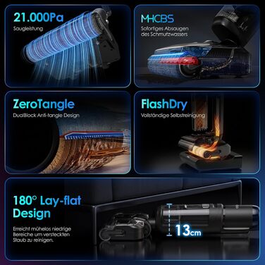 Вертикальний миючий пилосос Tineco Floor ONE S7 Stretch Ultra з функцією FlashDry та системою DualBlock