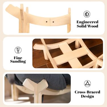 Килимок-лежанка для котів CheerPals, 55x55 см, м'який, стильний, білий (темно-сірий)