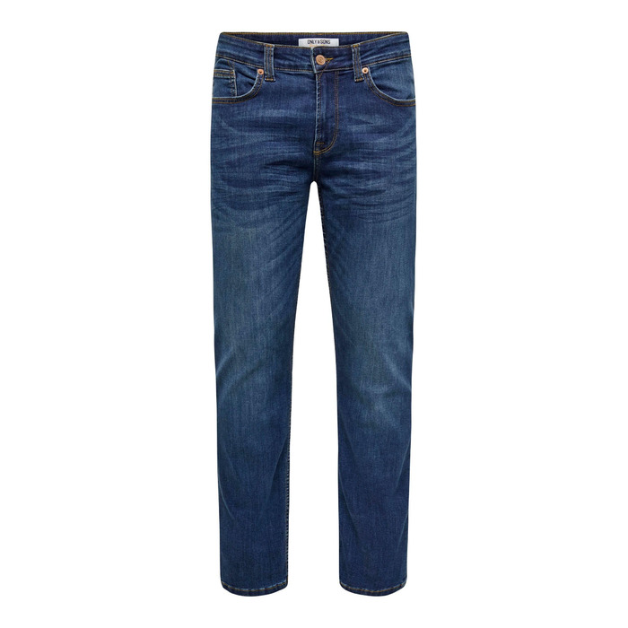 Джинси чоловічі Only Sons O&S Slim Fit Stone Washed Denim Stretch 33W/32L Середньо-сині