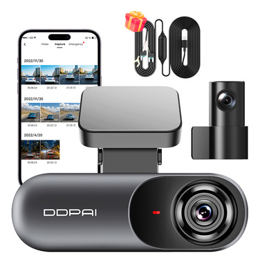 Автомобільний відеореєстратор DDPAI N3 Pro з GPS, задньою камерою та комплектом Hardwire Kit