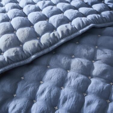 Комплект постільної білизни WDCOZY California King: блакитний, 3-частинний, 299.7 x 269.2 см