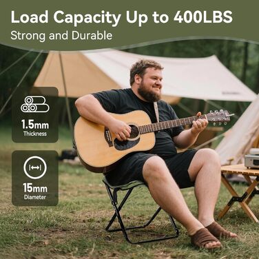 Складаний стілець для відпочинку: садовий, туристичний, для кемпінгу. Легкий та портативний