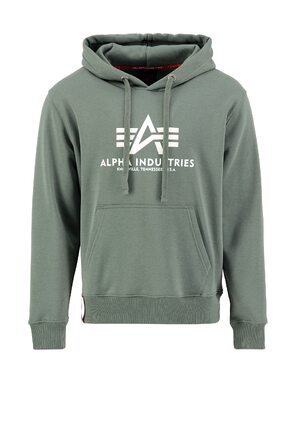 Чоловіча базова толстовка-худі Alpha Industries Basic Hoody, колір Vintage Green, розмір L