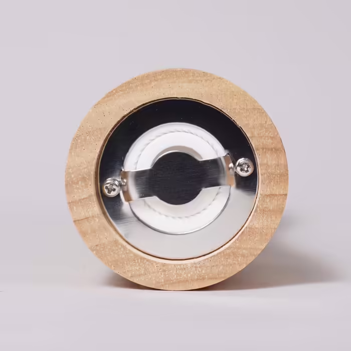 DeroTeno pepper mill made of rubberwood with ceramic grinder, H 16.5 cm