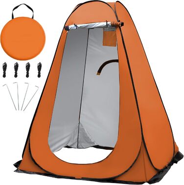 OUUTMEE Pop-Up Shower Tent - Portable Changing Room for Beach, Outdoor UV Protection - Camping Shower Tent for Hiking, Beach, Picnics, Fishing (59