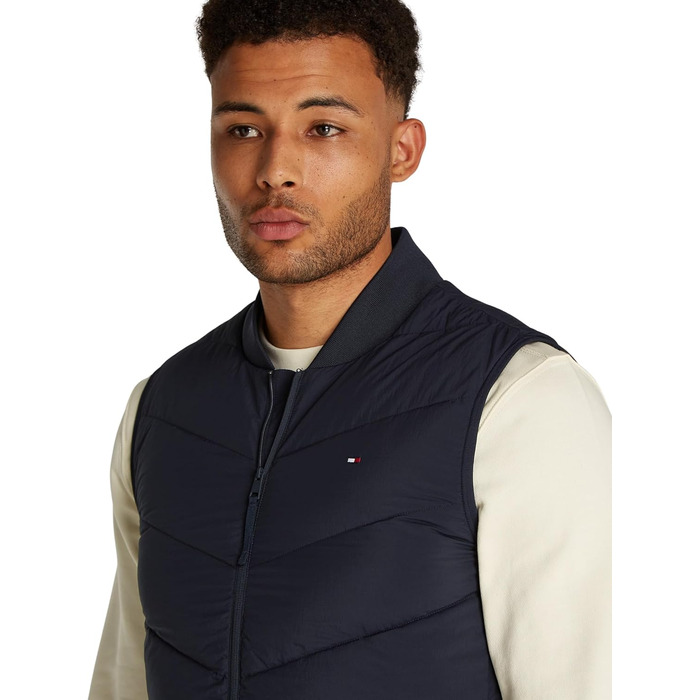 Жилет чоловічий Tommy Hilfiger Mix Quilt водонепроникний, великий розмір 3XL, колір Blue (Desert Sky)