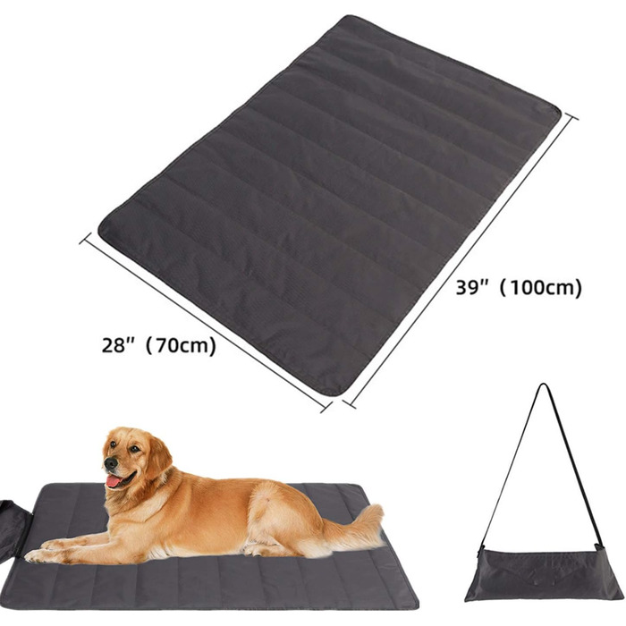 Водонепроникний килимок для собак Bangminda, 100 x 70 см, для відпочинку на природі, великий, туристичний, миючий