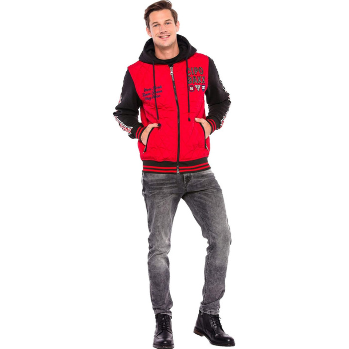 Чоловічі джинси Cipo & Baxx Klassisch Regular Fit, чорні, W40 L34, класичний крій, 5 кишень