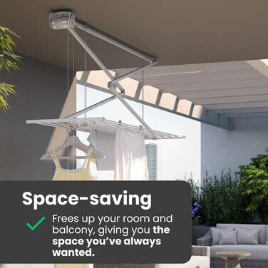 Foxydry Mini - Вертикальна сушарка для білизни, розкладна, алюміній та сталь, 128x54x25 см (Сірий)