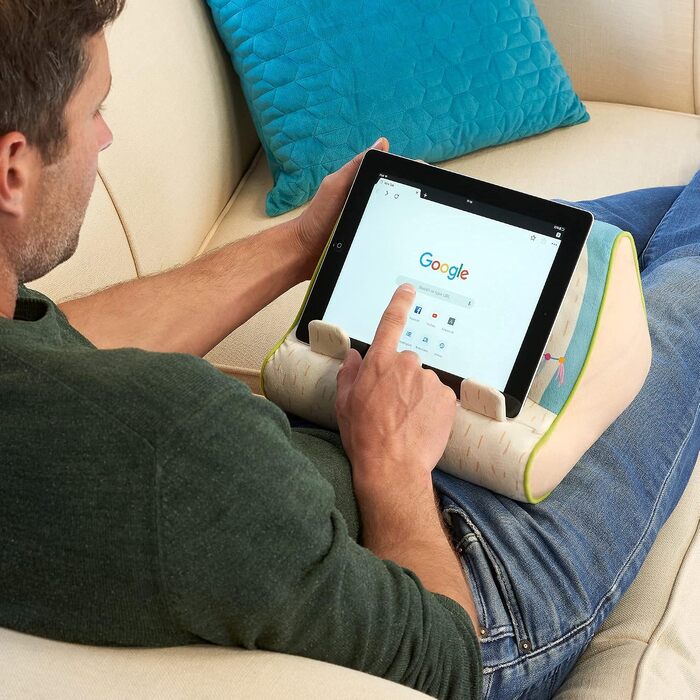 Підставка-подушка для книг, планшета та iPad (Лама/Кактус) — м'який тримач для читання в ліжку та вдома, оригінальний подарунок для книголюбів