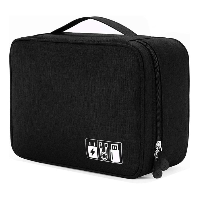Органайзер для кабелів та аксесуарів XCWTBL: водонепроникний кейс для подорожей з 3 відділеннями