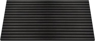 Акустичні настінні панелі HORI в стилі дерева для шумоізоляції та декору стін, 120x60x2,1 см, 3D Black Oak (чорний дуб)