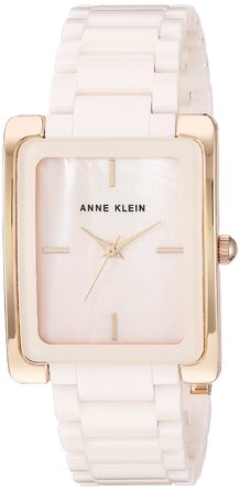 Жіночий керамічний годинник-браслет Anne Klein (Рожевий)