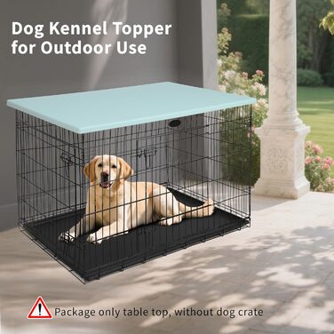 Настільний верстат для переносної клітки для собак Rockever 96,5 см, пластиковий, з антиковзким покриттям, легко миється (для клітки 91,4 см, блакитний)