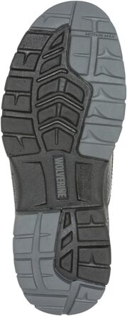 Черевики робочі чоловічі Wolverine Overpass 6' Mid Composite Toe Waterproof, чорно-сірий (41.5 EU, X-Weit)
