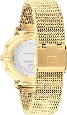 Годинник Tommy Hilfiger для жінок: кварцовий, з мікросітчатим ремінком з нержавіючої сталі. Кольори: срібло, золото, рожеве золото, темно-синій (чорний)