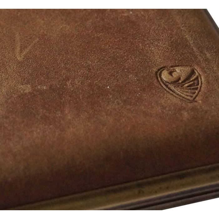 GERMANUS Cigarette Case, Made in Germany, Wildes Rind (Wild Bull), brown, 85 mm