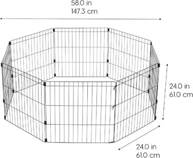 Клітка для собак IRIS OHYAMA 91.4 см - вольєр для собак, вольєр для тварин, клітка для великих собак, портативна клітка, чорна