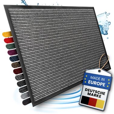 Килимок для дому 40x60 см (смугастий) - міцний, поглинаючий бруд, внутрішній килимок