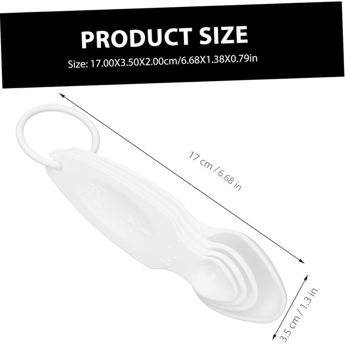 8-Piece Measuring Spoon Set for the Blind, Stainless Steel Set, Coffee Measuring Cups, Plastic Gauge, Teaspoon Set, Reusable Measuring Spoons, Plastic Measuring Spoon Set, Portable Baking Accessories