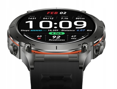 Смарт-годинник Lazird зі вбудованим GPS, акумулятором 730 мАг, ліхтариком та барометром, чорний