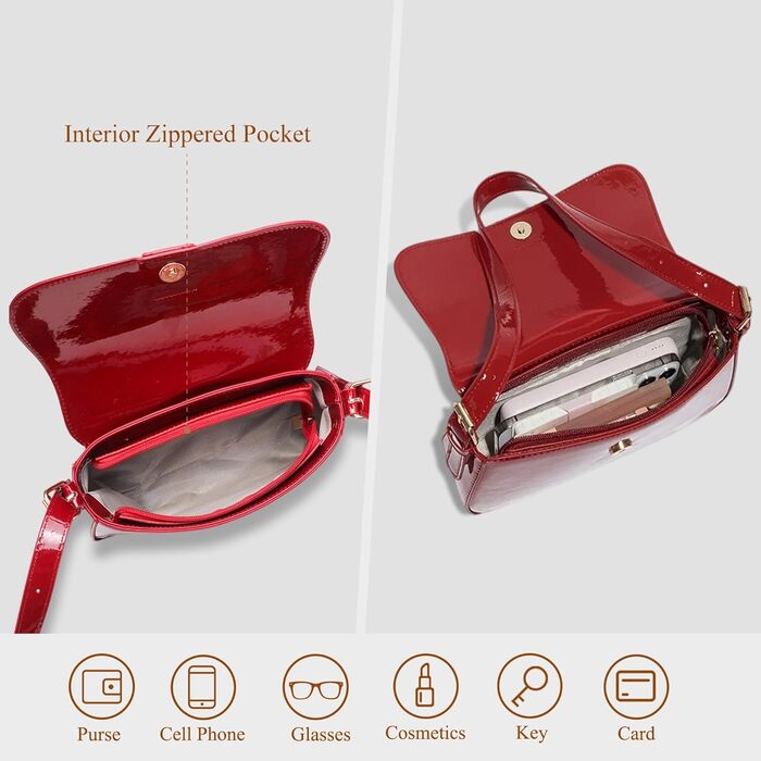 Сумка жіноча через плече з екошкіри червона: маленька сумка-шопер для повсякденного використання, роботи та відпочинку