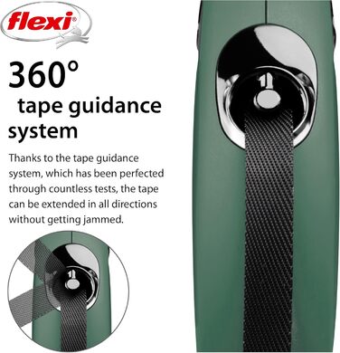 Рулетка для собак Flexi Classic S 5 м оливковий, до 25 кг