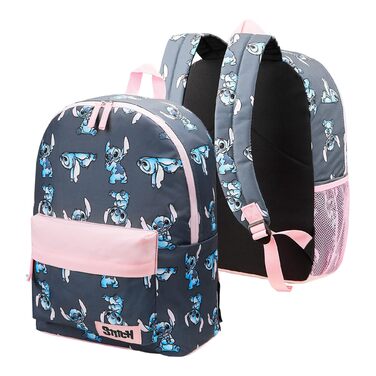 Рюкзак Disney Stitch для дівчаток: шкільний, спортивний, для подорожей - рожево-синій (40x30x15 см)