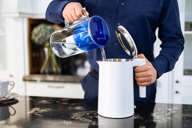 Скляний фільтр-кувшин Wessper D2 BOROSILICATE 3л, синій + 4 фільтри