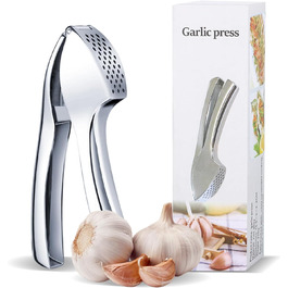 Преміум-прес для часнику: міцний, довговічний, з полірованою поверхнею. Легке подрібнення часнику та імбиру. Не потребує очищення. Ідеально підходить для дрібних інгредієнтів.