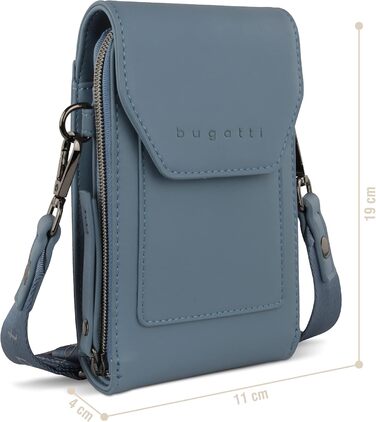 Сумка Bugatti Almata на плече з відділенням для смартфона, кросбоді для жінок (Джинс)