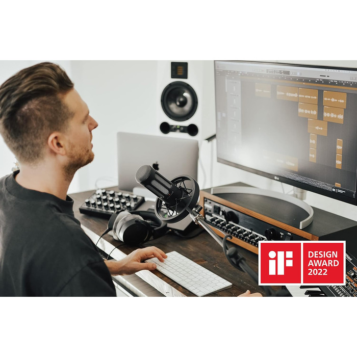 M 70 PRO X: Динамічний мікрофон для стрімінгу та подкастингу з XLR, Pop-фільтр та підвіс