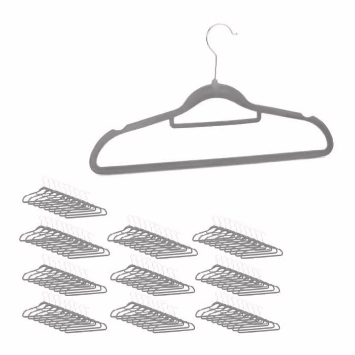 Relaxdays Velvet Clothes Hanger Set