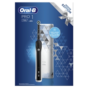 Електрична зубна щітка Oral-B PRO 1 750, чорна