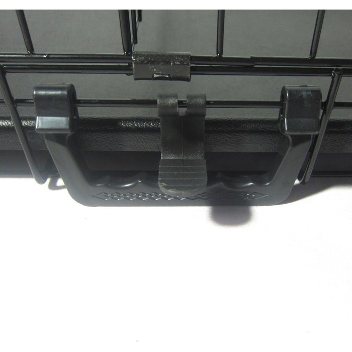 Складана переноска для собак з двома дверцятами, авто-переноска з піддоном, чорна