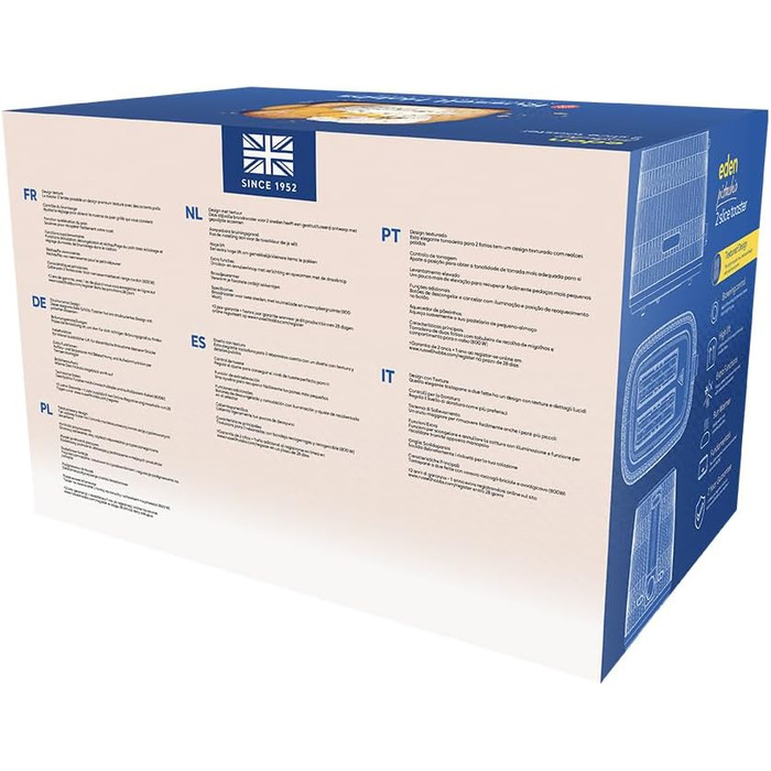 Тостер Russell Hobbs Eden з 6 рівнями підсмажування, підйомний механізм, функції розморожування, підігріву та зупинки, зйомний піддон для крихт, насадка для тостів, колір Pistazie (27374-56)