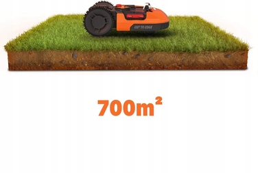 Робот-газонокосарка WORX Landroid M700 Plus WR167E (4Ah, 20V) для площі до 700 м², до 160 хв роботи