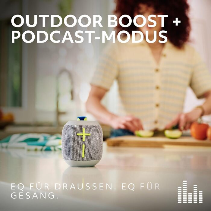 Ultimate Ears Wonderboom 4: Портативна водонепроникна Bluetooth колонка, чорна. З глибоким басом, 360° звук, захист від пилу, плаває. Радіус дії 40м