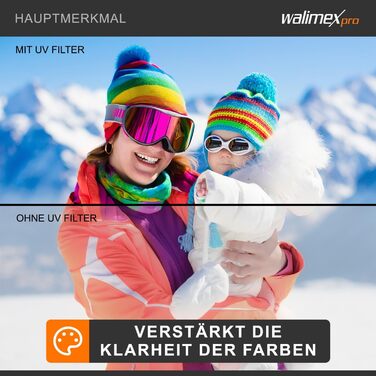 Фільтр UV Walimex pro Slim MC 67mm - захист від ультрафіолету та забруднень, багатошарове покриття, тонка металева рамка, з чохлом 67mm