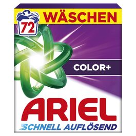 Пральний порошок Ariel Color+ для кольорових речей, швидкого розчинення, 100 прань, 3.6 кг