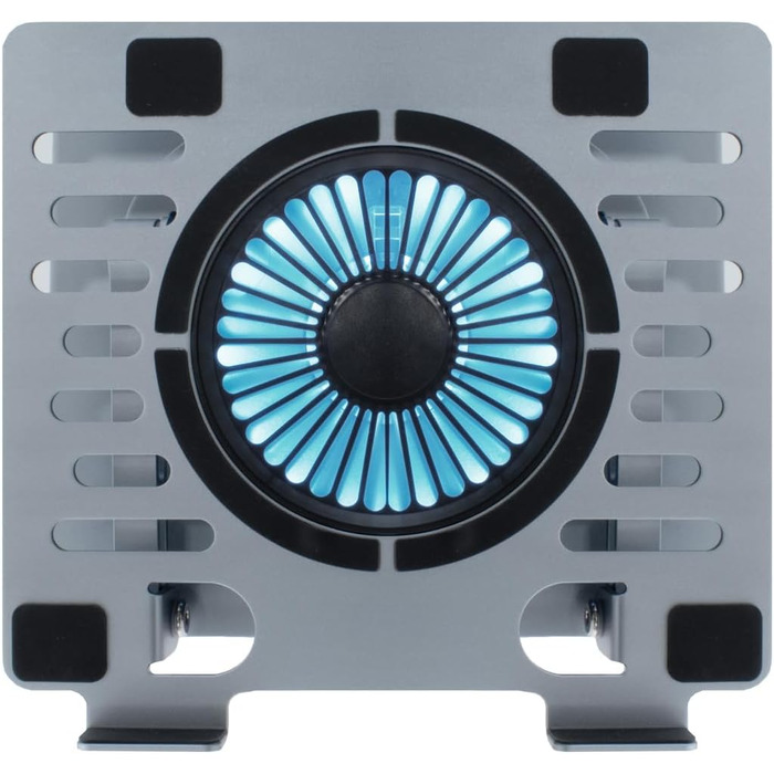 CoolBox CoolAir: Портативний підставка з RGB-вентилятором для ноутбуків та планшетів, 11 см, регульована висота та поворот 360°