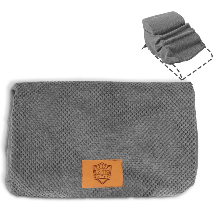 Сходинки для собак Zvonema - 3 сходинки, сірі, 60x40x40 см